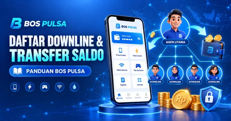 Panduan mendaftarkan downline dan transfer saldo BOS PULSA