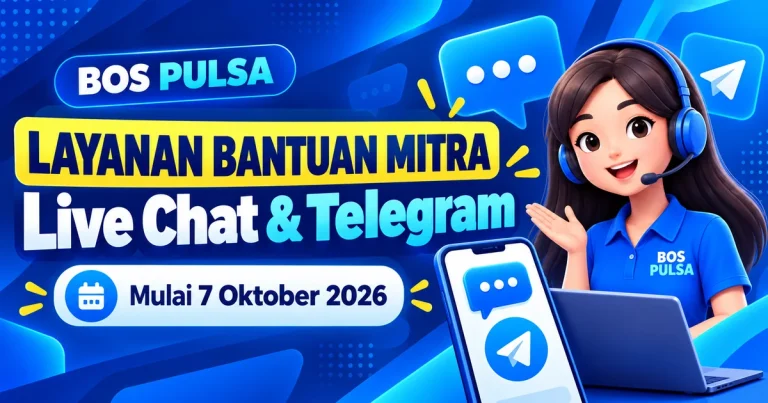 Layanan bantuan BOS PULSA melalui Live Chat dan Telegram mulai 7 Oktober 2026
